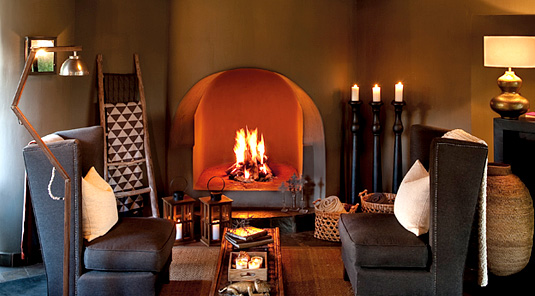 Fire Place - Madikwe Safari Lodge - Madikwe Game Reserve